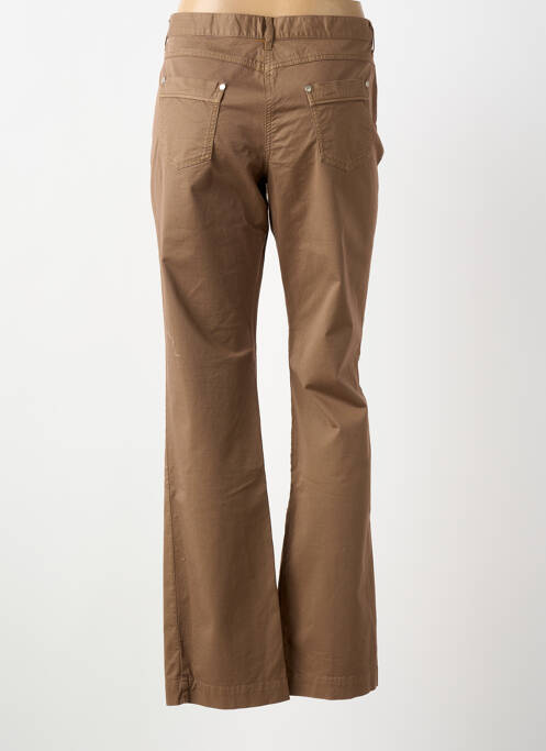 Pantalon slim tissage popeline taille normale marron ARMOR LUX femme