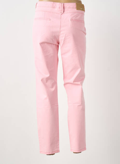 Jeans coupe slim stretch taille normale rose JOCAVI femme