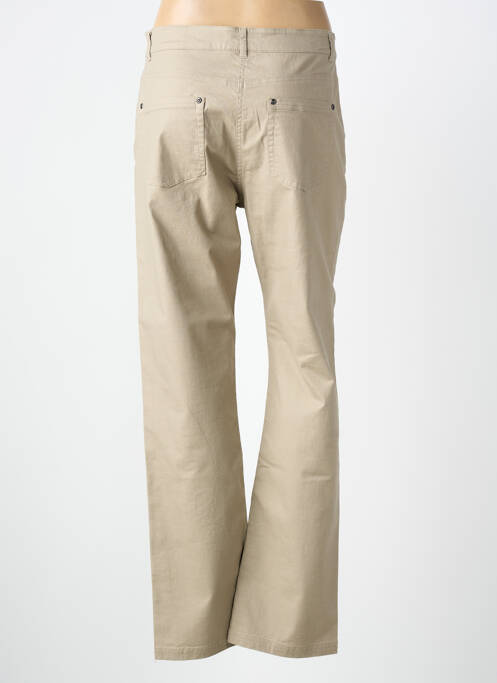 Jeans coupe droite marron CLAUDE DE SAIVRE femme