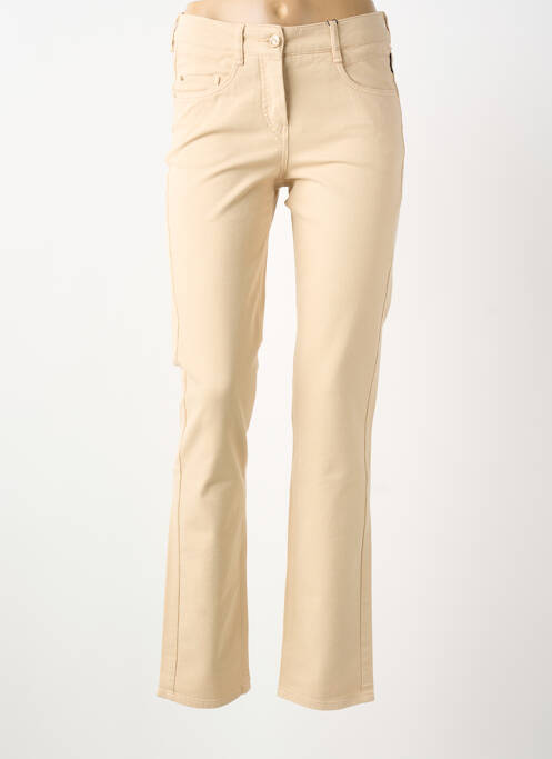 Jeans coupe slim beige ATELIER GARDEUR femme