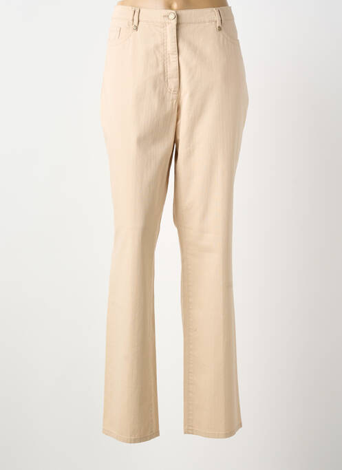 Jeans coupe slim beige GELCO femme