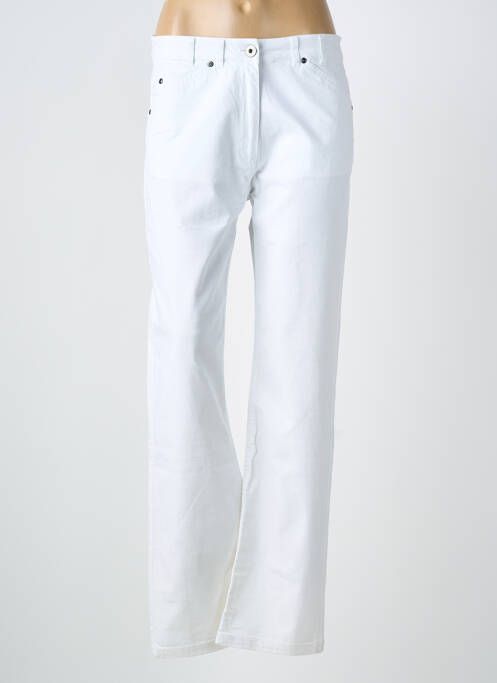 Jeans coupe slim blanc CLAUDE DE SAIVRE femme
