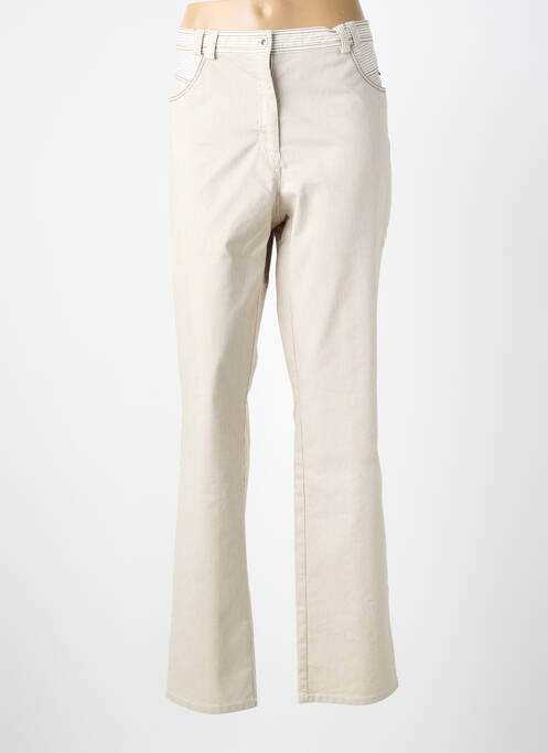 Pantalon droit beige GELCO femme