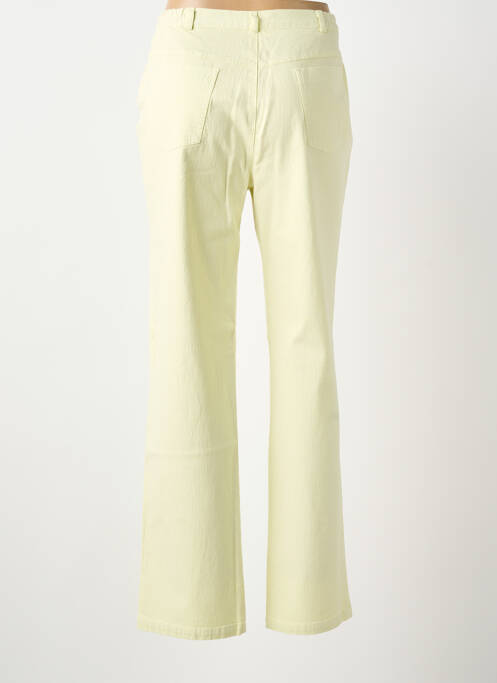 Pantalon droit jaune FEDORA femme