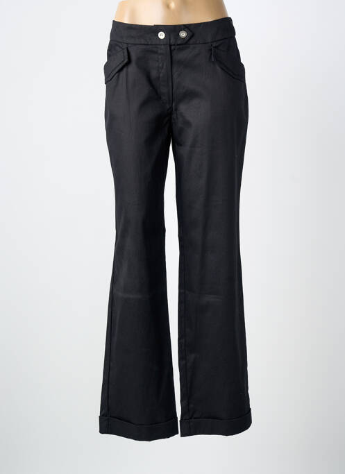 Pantalon flare taille normale taille normale noir MAE MAHE femme