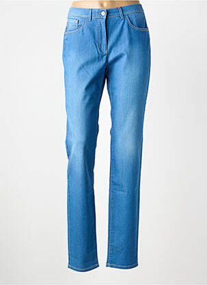 Jeans coupe slim stretch taille normale bleu JOCAVI femme