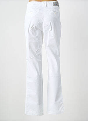 Pantalon chino tissage popeline taille normale blanc JOCAVI femme