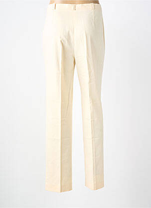 Pantalon droit tissage popeline taille haute beige PIER BÉ femme