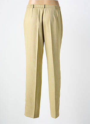 Pantalon droit taille à pinces taille haute vert PIER BÉ femme
