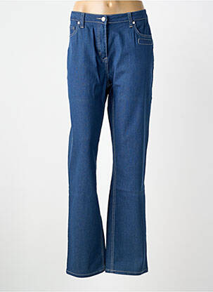 Jeans coupe droite bleu CLAUDE DE SAIVRE femme