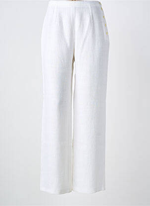 Pantalon droit blanc FEDORA femme