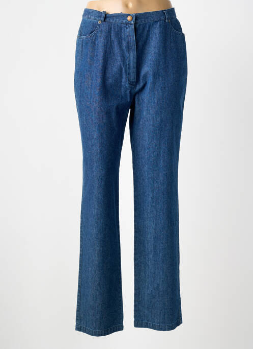 Jeans coupe droite stretch taille normale bleu FEDORA femme