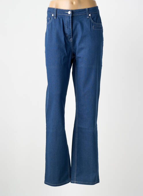 Jeans coupe droite bleu CLAUDE DE SAIVRE femme