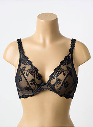Soutien-gorge légère et transparente haut soutien-gorge emboitant noir AUBADE femme
