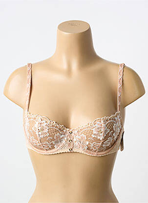 Soutien-gorge effet matière satinée haut soutien-gorge balconnet beige AUBADE femme