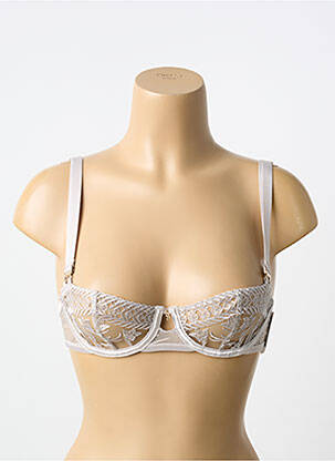 Soutien-gorge effet matière satinée haut soutien-gorge balconnet gris AUBADE femme