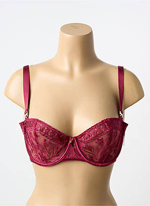 Soutien-gorge effet matière satinée haut soutien-gorge balconnet rose AUBADE femme