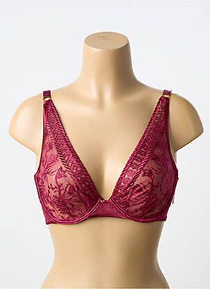 Soutien-gorge légère et transparente haut soutien-gorge emboitant rouge AUBADE femme