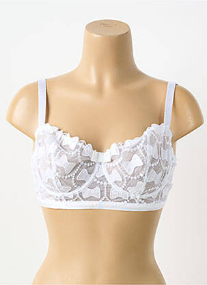 Soutien-gorge effet matière satinée haut soutien-gorge emboitant blanc VIKTOR & ROLF X AUBADE femme