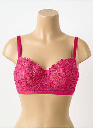 Soutien-gorge effet matière satinée haut soutien-gorge emboitant rose VIKTOR & ROLF X AUBADE femme