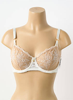 Soutien-gorge légère et transparente haut soutien-gorge emboitant beige AUBADE femme