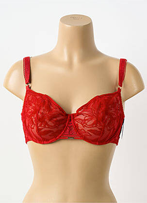 Soutien-gorge légère et transparente haut soutien-gorge emboitant rouge AUBADE femme
