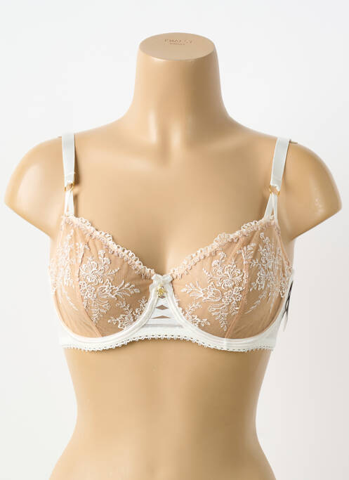 Soutien-gorge légère et transparente haut soutien-gorge emboitant beige AUBADE femme