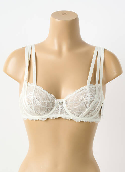 Soutien-gorge effet matière satinée haut soutien-gorge balconnet beige AUBADE femme