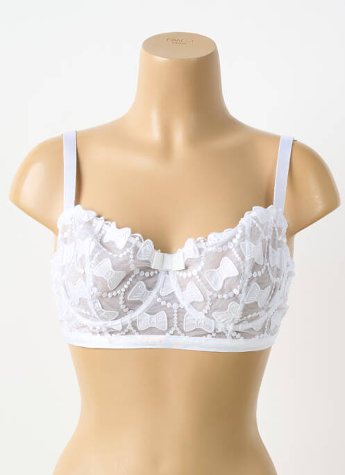Soutien-gorge sans armature haut soutien-gorge emboitant blanc VIKTOR & ROLF X AUBADE femme
