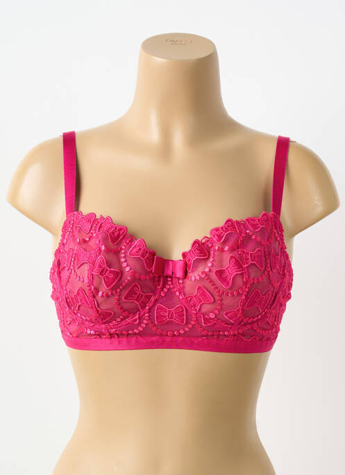 Soutien-gorge légère et transparente haut soutien-gorge emboitant rose VIKTOR & ROLF X AUBADE femme