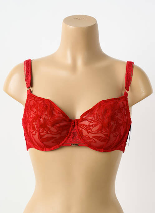 Soutien-gorge légère et transparente haut soutien-gorge emboitant rouge AUBADE femme
