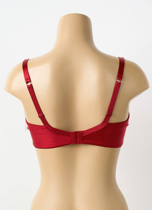 Soutien-gorge effet matière satinée haut soutien-gorge emboitant rouge KARL LAGERFELD X AUBADE femme