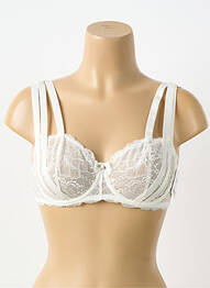 Soutien-gorge effet matière satinée haut soutien-gorge balconnet beige AUBADE femme