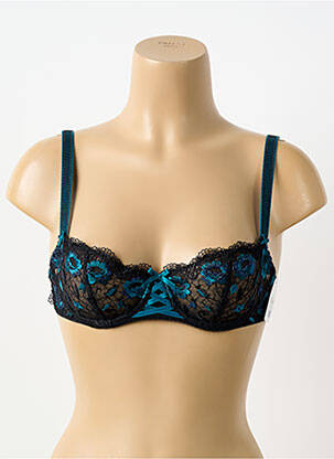 Soutien-gorge effet matière satinée haut soutien-gorge balconnet bleu AUBADE femme
