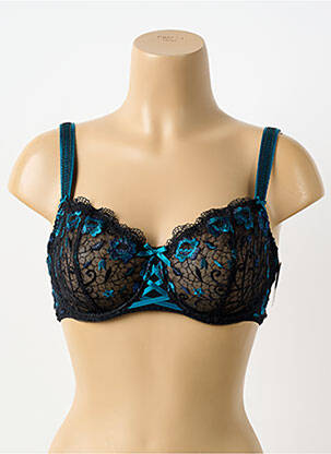 Soutien-gorge effet matière satinée haut soutien-gorge emboitant bleu AUBADE femme