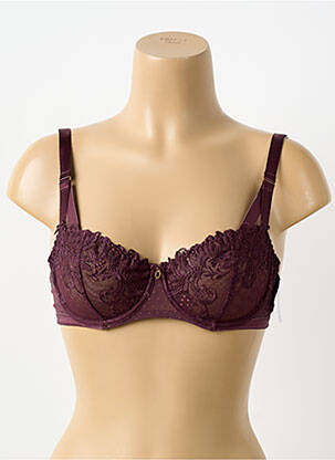 Soutien-gorge légère et transparente haut soutien-gorge emboitant rouge AUBADE femme