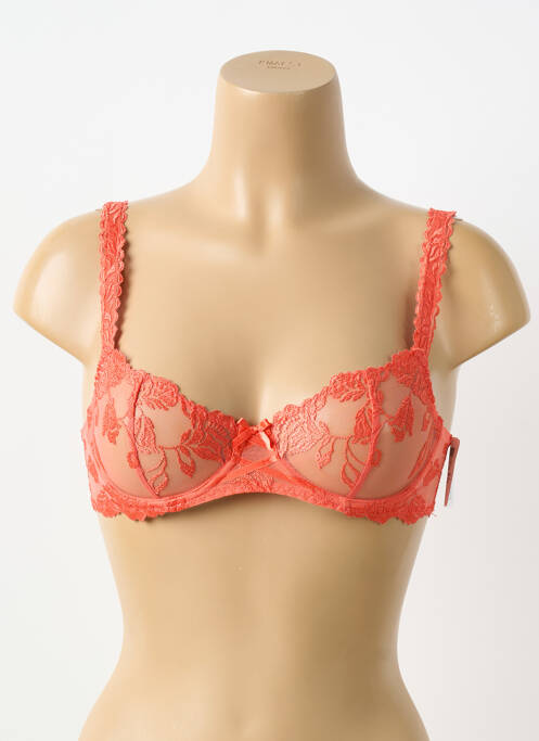 Soutien-gorge effet matière satinée haut soutien-gorge balconnet orange AUBADE femme