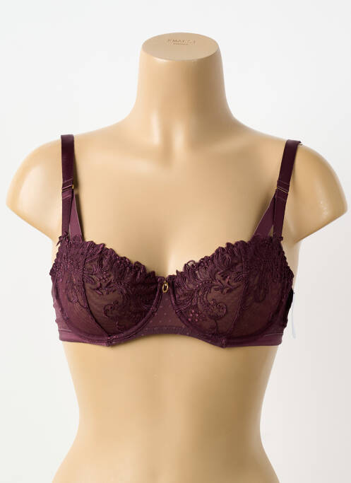 Soutien-gorge légère et transparente haut soutien-gorge emboitant rouge AUBADE femme