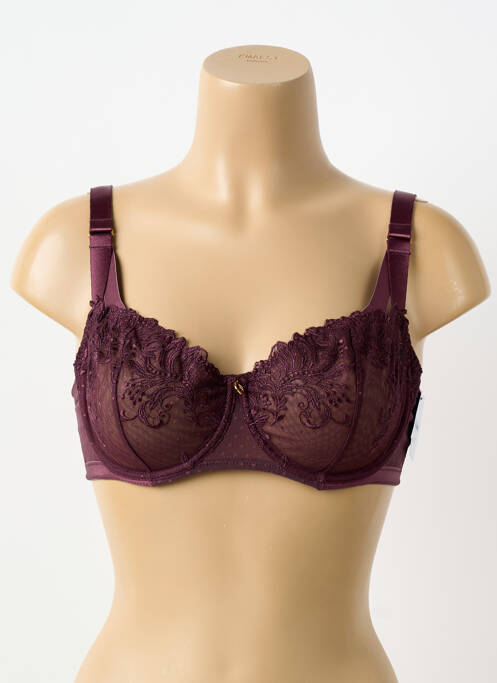 Soutien-gorge légère et transparente haut soutien-gorge emboitant rouge AUBADE femme