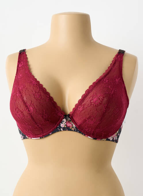 Soutien-gorge légère et transparente haut soutien-gorge emboitant rouge AUBADE femme