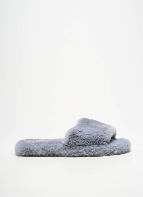 Mules/sabots bout ouvert talon plat jusqu'à 3cm gris QUEEN femme