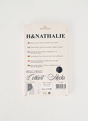 Collants imprimé pois noir H.NATHALIE femme