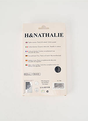 Collants stretch noir H.NATHALIE femme