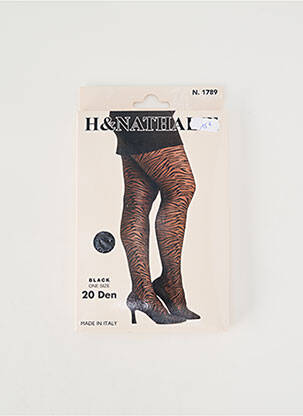 Collants stretch noir H.NATHALIE femme