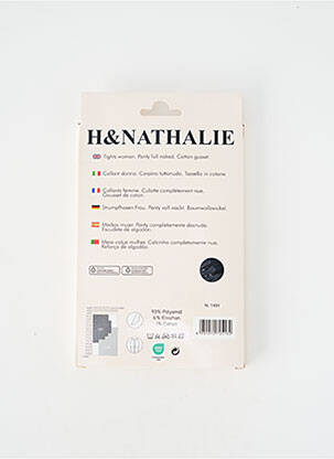 Collants stretch noir H.NATHALIE femme