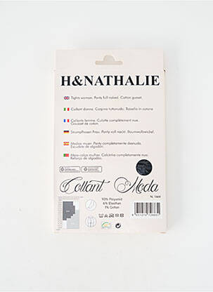 Collants stretch noir H.NATHALIE femme