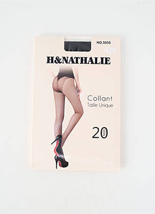 Collants tissage voile noir H.NATHALIE femme
