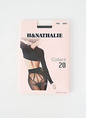 Collants tissage voile noir H.NATHALIE femme