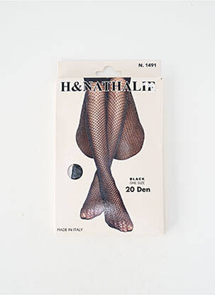 Collants stretch noir H.NATHALIE femme