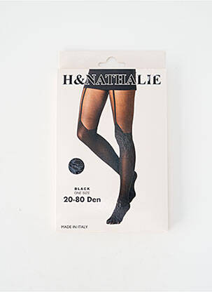 Collants stretch noir H.NATHALIE femme